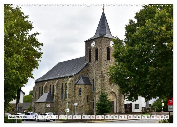 Produktbild: Kirchen und Kapellen rund um Simmerath (hochwertiger Premium Wandkalender 2026 DIN A2 quer), Kunstdruck in Hochglanz