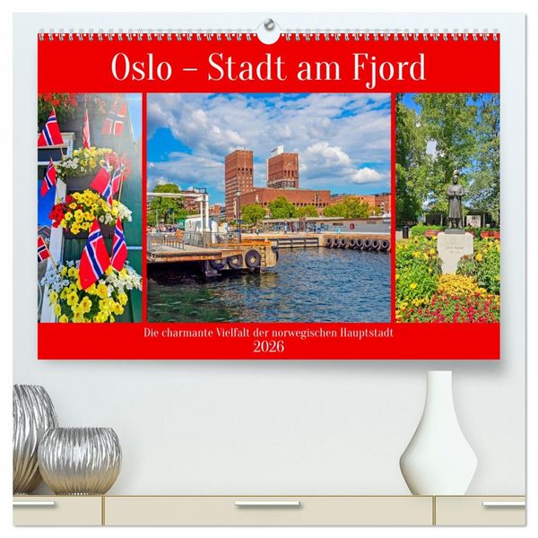 Produktbild: Oslo - Stadt am Fjord (hochwertiger Premium Wandkalender 2026 DIN A2 quer), Kunstdruck in Hochglanz