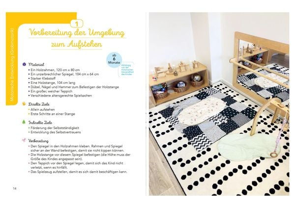Produktbild: Montessori f&uuml;r die Kleinsten von der Geburt bis 3 Jahre. 70 abwechslungsreiche Aktivit&auml;ten zum Entdecken und Lernen