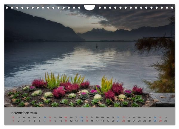 Produktbild: Montreux, la Riviera Suisse (Calendrier mural 2026 DIN A4 vertical), CALVENDO calendrier mensuel