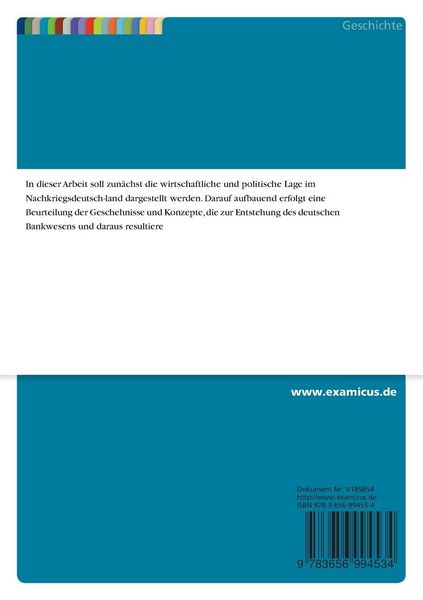 Produktbild: Die Entstehung der deutschen Geldordnung nach dem II. Weltkrieg: Ordnende Kr&auml;fte, Konzepte und Ergebnisse