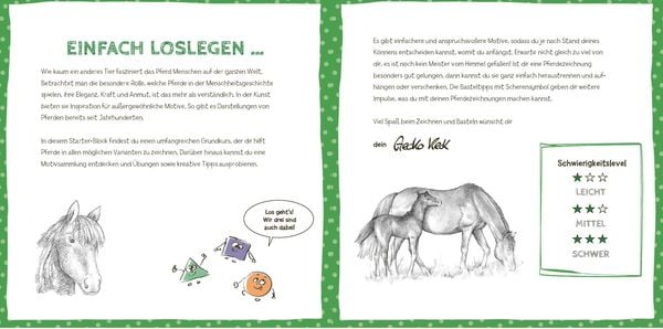 Produktbild: Die Kunst des Zeichnens f&uuml;r Kinder Starter-Block - Pferde