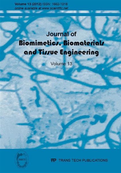 Produktbild: Journal of Biomimetics, Biomaterials & Tissue Engineering Vol.13