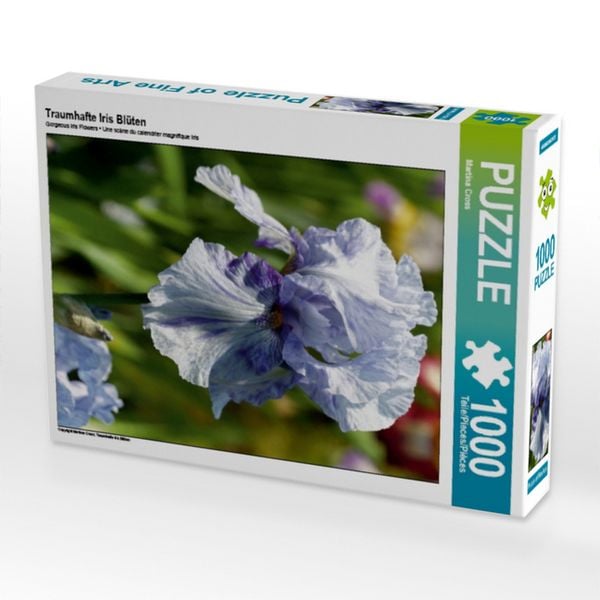 CALVENDO Puzzle Traumhafte Iris Blüten | 1000 Teile Lege-Größe 64x48cm Foto-Puzzle für glückliche Stunden