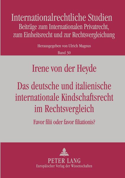 Produktbild: Das deutsche und italienische internationale Kindschaftsrecht im Rechtsvergleich