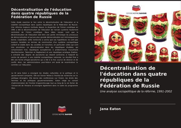 Produktbild: D&eacute;centralisation de l'&eacute;ducation dans quatre r&eacute;publiques de la F&eacute;d&eacute;ration de Russie