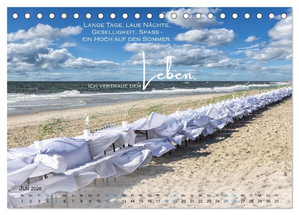 Produktbild: Vertraue! (Tischkalender 2026 DIN A5 quer), CALVENDO Monatskalender