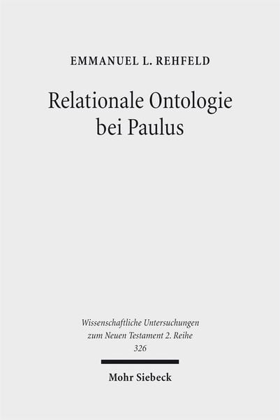 Produktbild: Relationale Ontologie bei Paulus