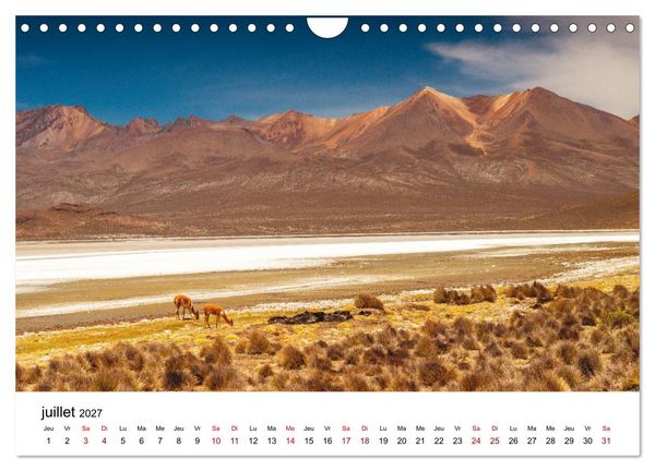 Produktbild: P&eacute;rou Les couleurs de la nature (Calendrier mural 2027 DIN A4 vertical), CALVENDO calendrier mensuel
