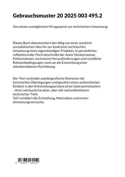 Produktbild: Gebrauchsmuster 20 2025 003 495.2