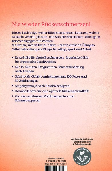 Produktbild: Rückenschmerzen selbst behandeln mit der Pohltherapie