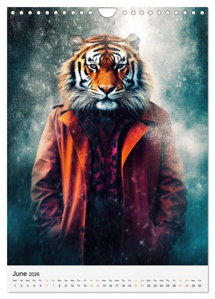 Produktbild: Animalia Fusion (Wall Calendar 2026 DIN A4 portrait), CALVENDO 12 Month Wall Calendar