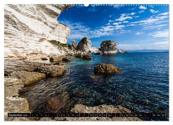 Produktbild: Bonifacio. Korsika (hochwertiger Premium Wandkalender 2026 DIN A2 quer), Kunstdruck in Hochglanz