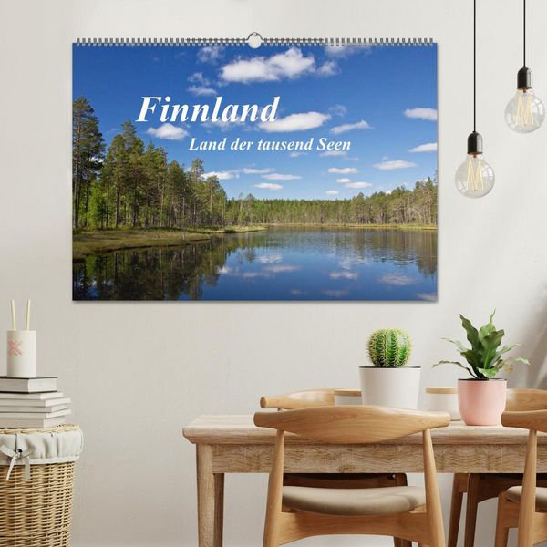 Produktbild: Finnland - Land der tausend Seen (Wandkalender 2026 DIN A2 quer), CALVENDO Monatskalender