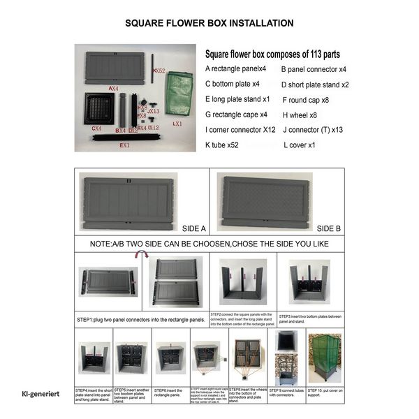 Produktbild: HTI-Living Gew&auml;chshaus 60x60x106 cm auf Rollen Gew&auml;chshaus 60x60x106 cm auf Rollen