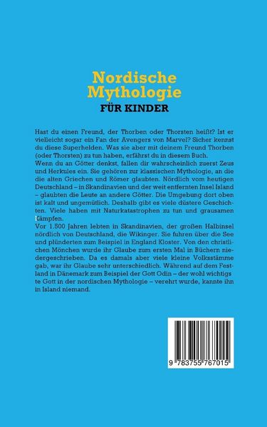 Produktbild: Nordische Mythologie f&uuml;r Kinder