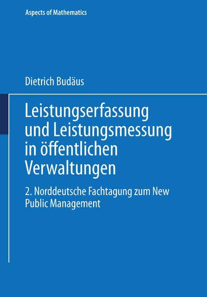 Produktbild: Leistungserfassung und Leistungsmessung in &ouml;ffentlichen Verwaltungen