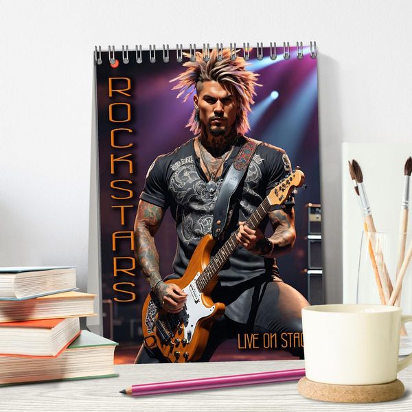 Produktbild: Rockstars - Live on Stage (Tischkalender 2026 DIN A5 hoch), CALVENDO Monatskalender
