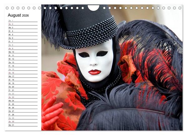Produktbild: Carnevale di Venezia 2026 (Wandkalender 2026 DIN A4 quer), CALVENDO Monatskalender