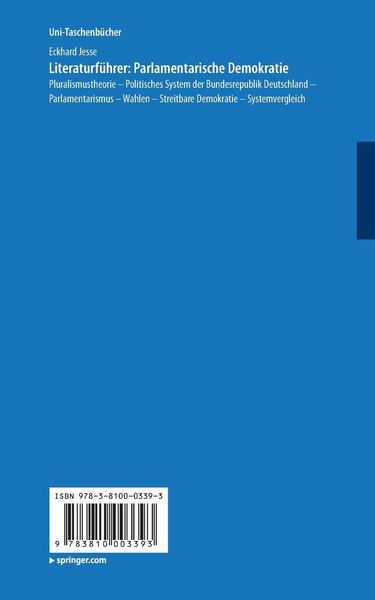 Produktbild: Literaturf&uuml;hrer: Parlamentarische Demokratie