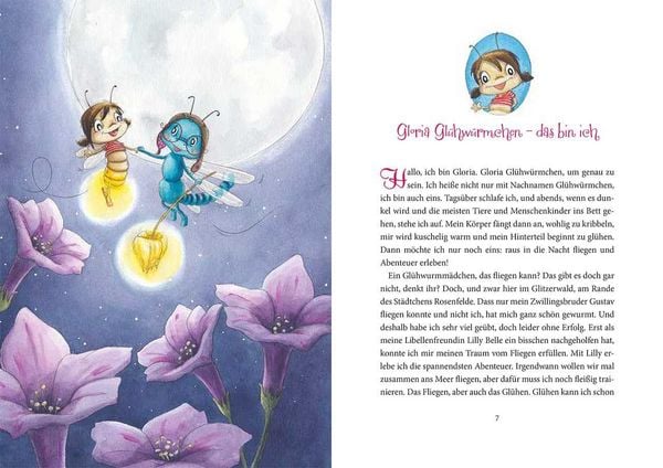 Produktbild: Gloria Gl&uuml;hw&uuml;rmchen (Band 2) - Gutenachtgeschichten aus dem Glitzerwald