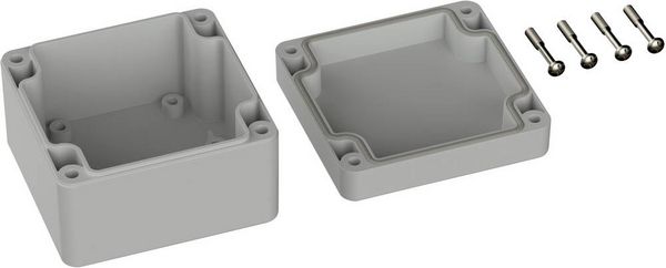 Produktbild: TRU COMPONENTS TC-9065600 Industrie-Geh&auml;use 82 x 80 x 55 ABS Lichtgrau (RAL 7035) 1St.