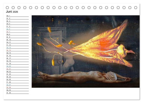 Produktbild: PHANTASTISCHER REALISMUS - SURREALE WELTEN (Tischkalender 2026 DIN A5 quer), CALVENDO Monatskalender