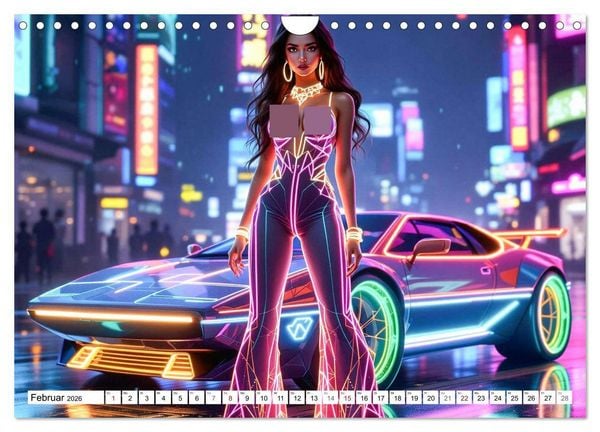 Produktbild: Cars & Girls (Wandkalender 2026 DIN A4 quer), CALVENDO Monatskalender