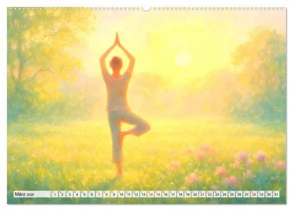 Produktbild: Ruhe finden - Der Anti-Stress-Kalender - Ein Jahr voller W&auml;rme und Achtsamkeit (Wandkalender 2026 DIN A2 quer), CALVENDO Monatskalender