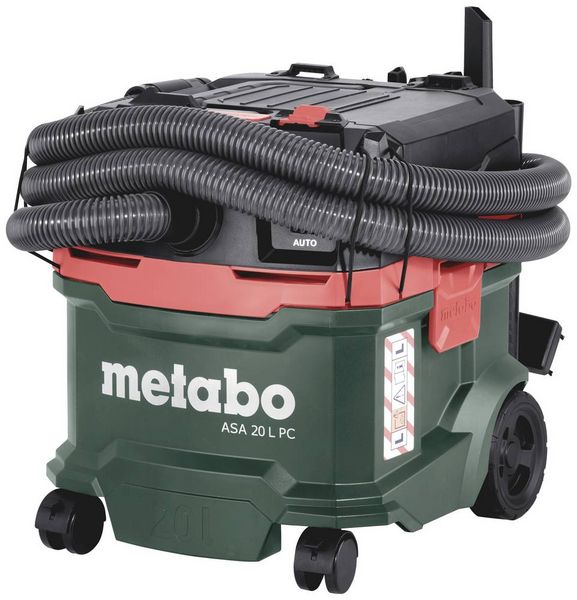 Produktbild: Metabo ASA 20 L PC 602085000 Nass-/Trockensauger 1er Set 1200 W 20 l Staubklasse L zertifiziert, antistatisch