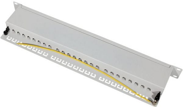 Produktbild: LogiLink NP0060 24 Port Patch-Panel 483mm (19\") CAT 6a 1 HE Grau