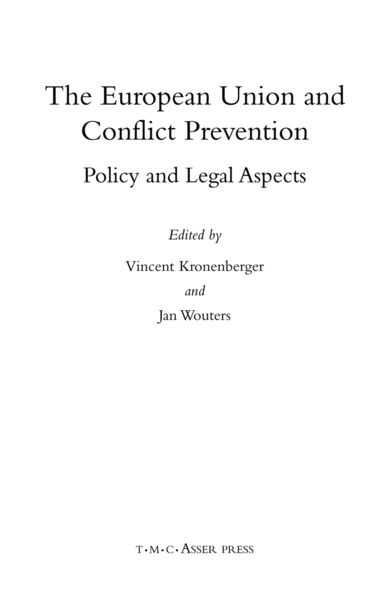 Produktbild: The European Union and Conflict Prevention