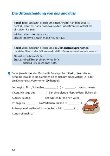 Produktbild: Rechtschreibtraining ab 5. Klasse und f&uuml;r Erwachsene, A5-Heft