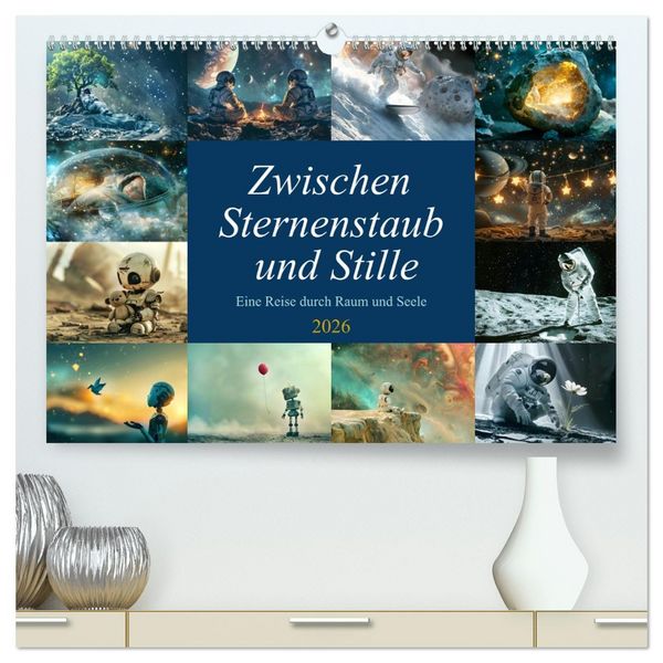 Produktbild: Zwischen Sternenstaub und Stille (hochwertiger Premium Wandkalender 2026 DIN A2 quer), Kunstdruck in Hochglanz