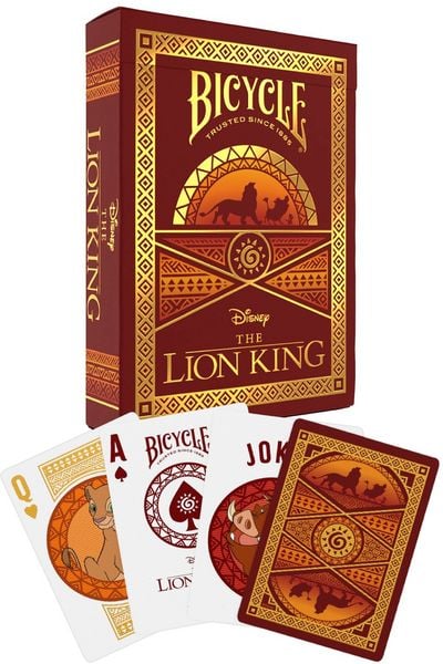 Produktbild: Bicycle Disney - Lion King (Designer Spielkarten, Poker, Skat,...)
