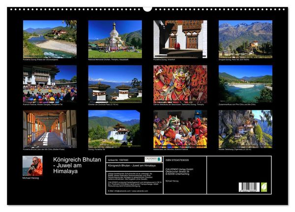 Produktbild: K&ouml;nigreich Bhutan - Juwel am Himalaya (Wandkalender 2026 DIN A2 quer), CALVENDO Monatskalender