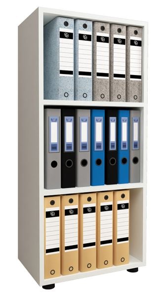 Produktbild: Holz B&uuml;ro Regal B&uuml;cher Ordner Aktenregal Ulas 3f