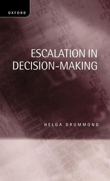 Produktbild: Escalation in Decision-Making