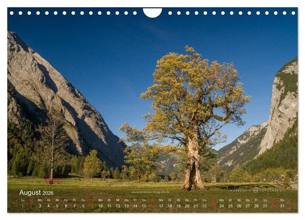Produktbild: Gro&szlig;er Ahornboden - Europas gro&szlig;er Ahornwald (Wandkalender 2026 DIN A4 quer), CALVENDO Monatskalender