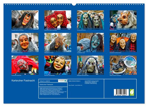 Produktbild: Karlsruher Fastnacht (hochwertiger Premium Wandkalender 2027 DIN A2 quer), Kunstdruck in Hochglanz