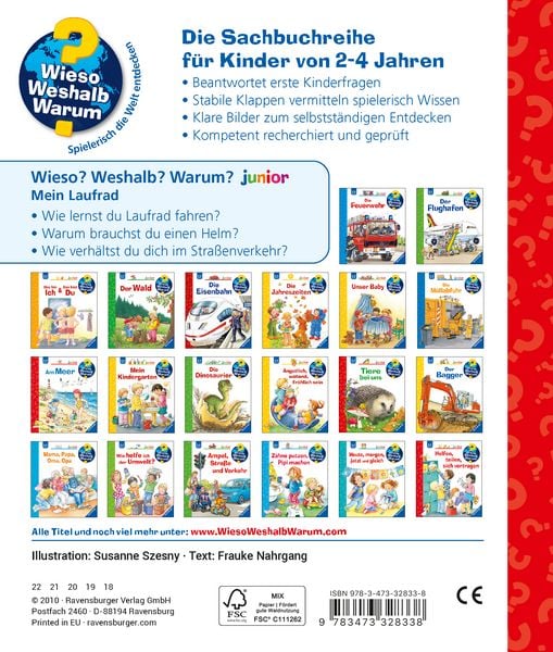 Produktbild: Mein Laufrad / Wieso? Weshalb? Warum? Junior Bd. 37