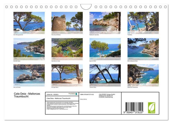 Produktbild: Cala Deia - Mallorcas Traumbucht (Wandkalender 2026 DIN A4 quer), CALVENDO Monatskalender