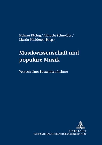 Produktbild: Musikwissenschaft und popul&auml;re Musik