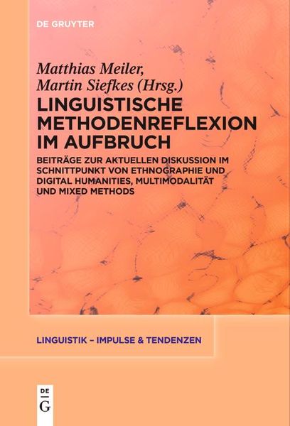 Produktbild: Linguistische Methodenreflexion im Aufbruch