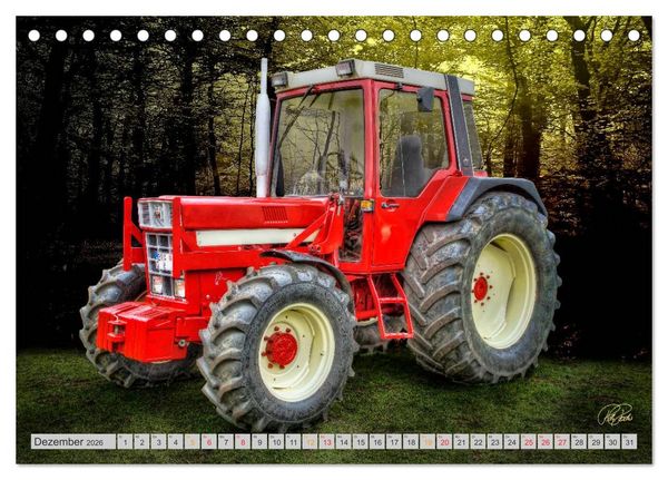 Produktbild: Geliebte Oldtimer Traktoren (Tischkalender 2026 DIN A5 quer), CALVENDO Monatskalender