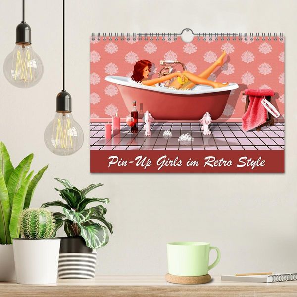 Produktbild: Pin-Up Girls im Retro Style by Mausopardia (Wandkalender 2026 DIN A4 quer), CALVENDO Monatskalender
