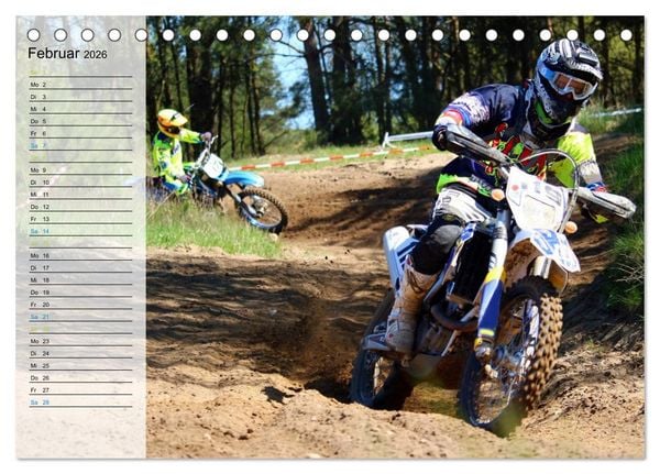 Produktbild: Motocross - tollk&uuml;hne Kerle (Tischkalender 2026 DIN A5 quer), CALVENDO Monatskalender