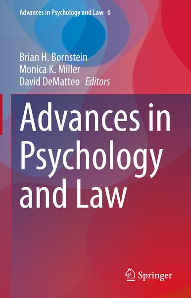 Produktbild: Advances in Psychology and Law