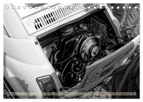 Produktbild: il Cinquecento - Details im Fokus - im Look eines legend&auml;ren Analogfilms (Tischkalender 2026 DIN A5 quer), CALVENDO Monatskalender