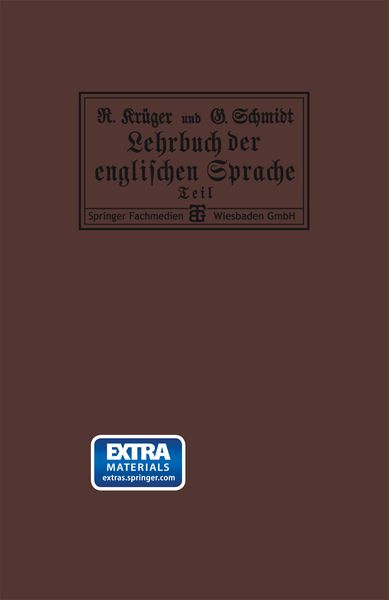 Produktbild: Lehrbuch der englischen Sprache